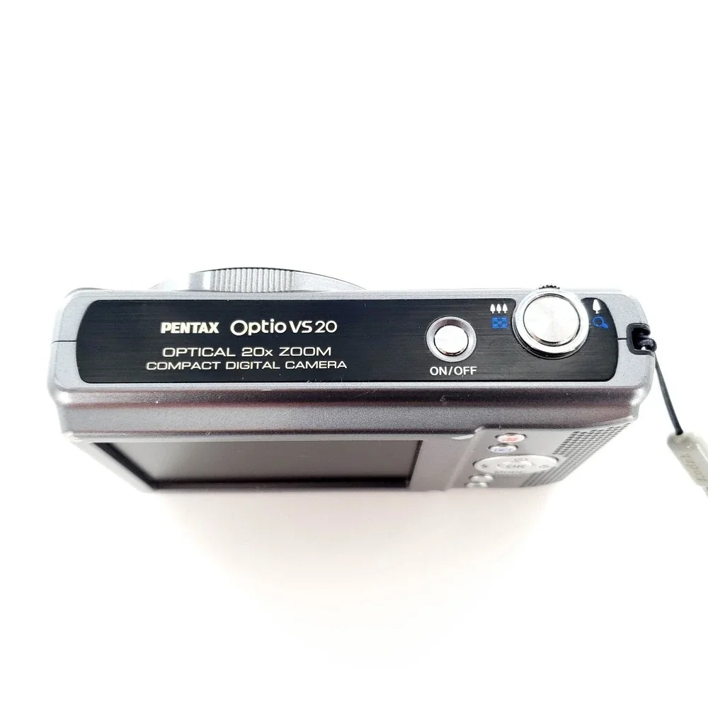 PENTAX Optio VS20 16.0MP Digital Camera Black Broken Battery Cover Tested Works
